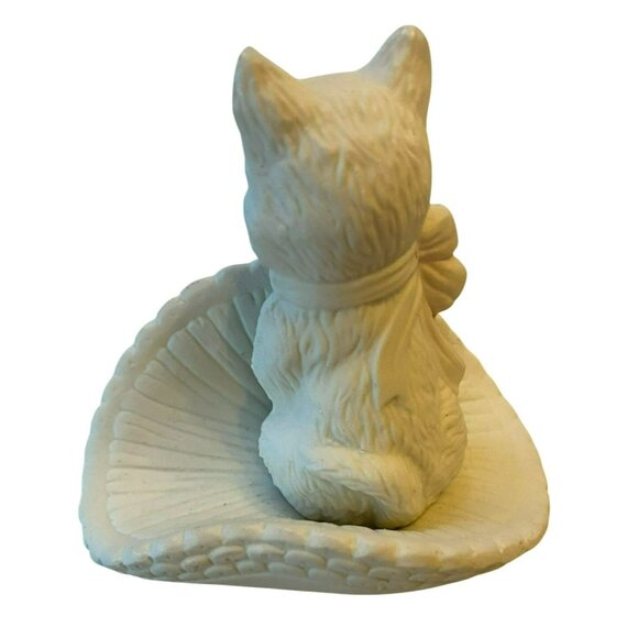 Vintage Brinns Ceramic Kitten Figurine In Hat With Bow Detail - Picture 5 of 8